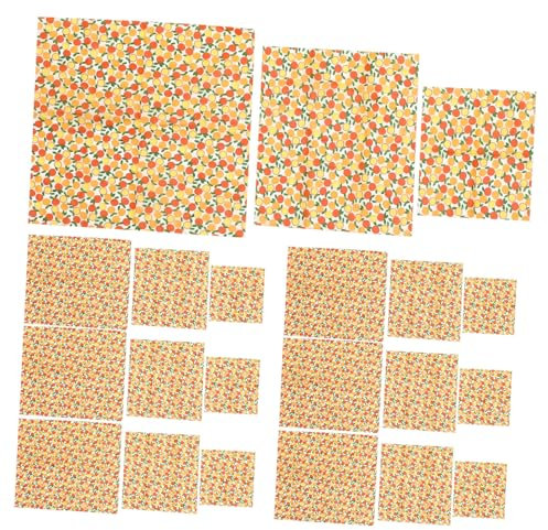 Alipis 3pcs Organic Cotton Beeswax Wrap Cloths Reusable Food Wraps Beeswax for Baking Cake Wrapping Home Supplies
