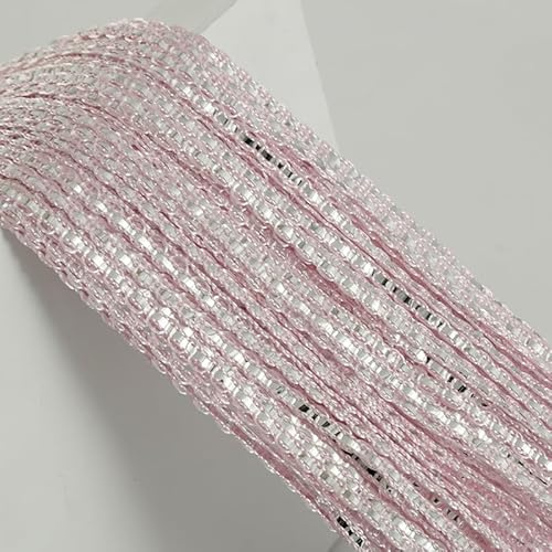 YKAFADE 1 Stück Fadenvorhang 100x200cm Fadengardine Fliegenvorhang Glitzer Türvorhang Fenstervorhänge Raumteiler Quaste Vorhänge für Zuhause Terrasse Schlafzimmer,Hochzeit,Restaurant -Rosa