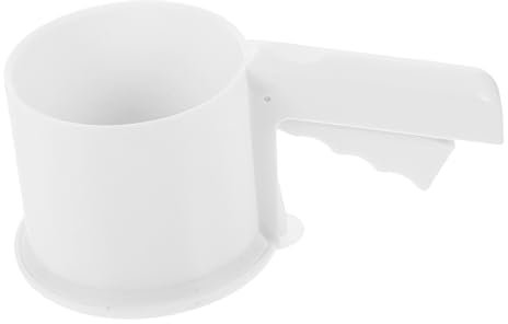 Holibanna Flour Sifter Tool with Fine Mesh Screen Semi Automatic Baking Flour and Powdered Sugar Sifter for Effortless Sifting Reusable Kitchen Essential for
