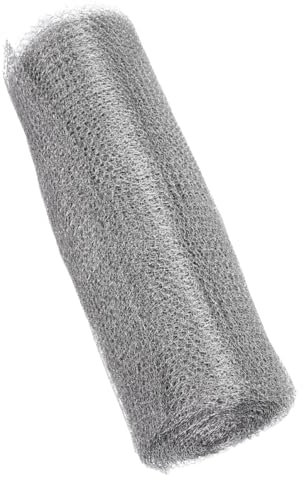 ibasenice 1Rotolo Rete per Protezione Grondaia Copertura Inossidabile per Prevenire Intasamenti Detriti