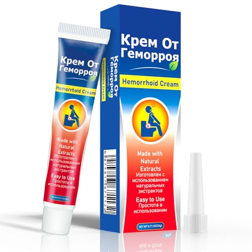Haemorrhoids & Piles Cream Helps with for Pain, Swelling, Itching & Bleeding,Pain Relief Relieves Discomfort and Soothes Itching of Hemorrhoids 20g