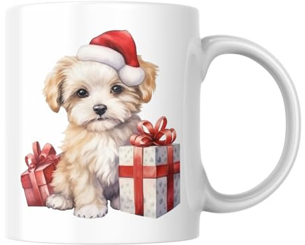 ZianLuxe Mug | Christmas Mug - Gift - Festive Coffee Cup with Santa Design, Car Lovers, Pet Lovers | Present Idea - 11OZ - Ceramic Mug (Xmas 2)