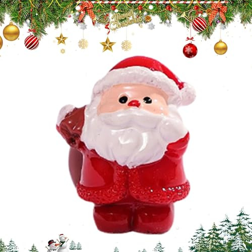 Gacqpli Mini jultomtefigur – söt juldekoration för skrivbord, samling jultomte, dekoration för nattduksbord , juldekoration