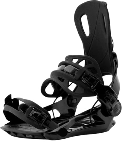 Clips métalliques pour Snowboard, Fixations de Snowboard Unisexe Coupe Plate Fleur Multicolore(Black-Quick-2)