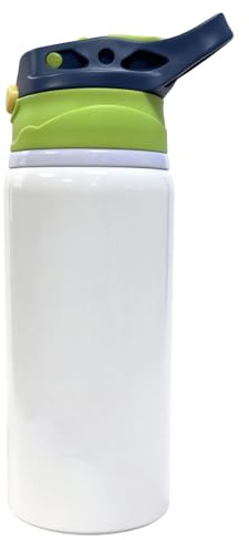 MR.R Sublimation blanks green cap white sports aluminum bottle portable drinking lid 600 ml heat press transfer printing