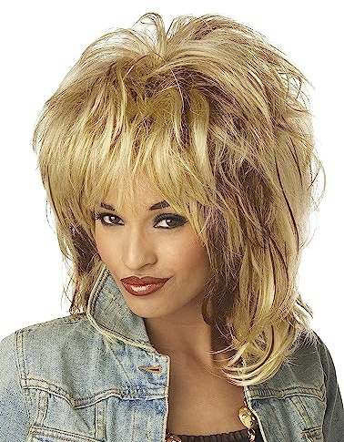 California Costumes Adult Rockin' Soul Blonde Wig, One Size, 100% Synthetic Fibers, Women's Blonde Wig, Big Hair/80s