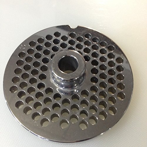 REBER PIASTRA TRAFILA PIASTRA TC. 32 D. 8 INOX ACCIAIO INOX 18/42 per tritacarne elettrico n.32 diametro fori:8 millimetri