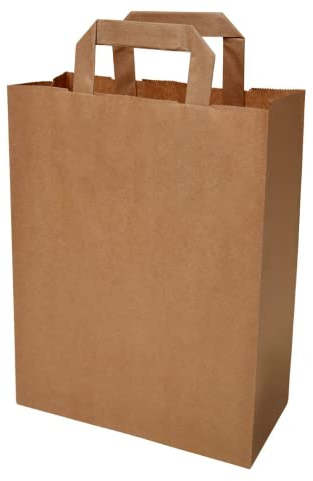 50 braune Papiertüten 22 + 11 x 28 cm
