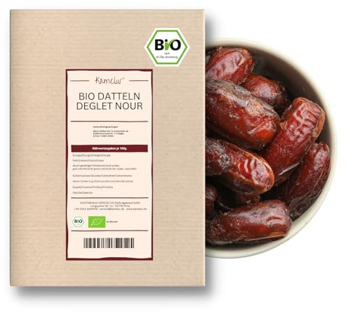 5kg di datteri Deglet Nour BIO denocciolati: datteri naturali essiccati dalla Tunisia, senza alcun additivo