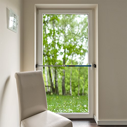 ALLEGRA Sicherungsstange Fenstersicherung Türsicherung Einbruchschutz Fensteralarm (100-175cm)