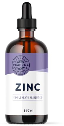 Vimergy Zink Tropfen 115 ml – 57 Portionen– Flüssiges Zink Hochdosiert – Antioxidans – Kein Raffinierter Zucker – Glutenfrei ohne Gentechnik Koscher Vegan Keto/Paleo Ernährung Geeignet