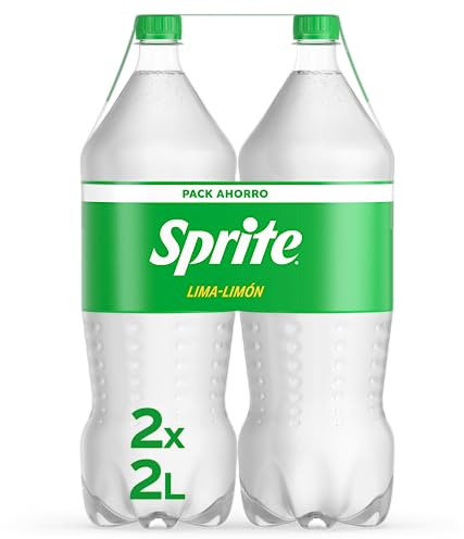 Sprite Lima Limón, Refresco Bajo en Calorías - Pack de 2 Botellas de 2 L