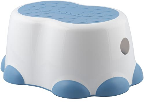 Bumbo Step Stool - Taburete Baño Niños - Alzador Portátil, Ligero y Resistente - Escalón Infantil Antideslizante - De 18 Meses a 3 años - Color Azul