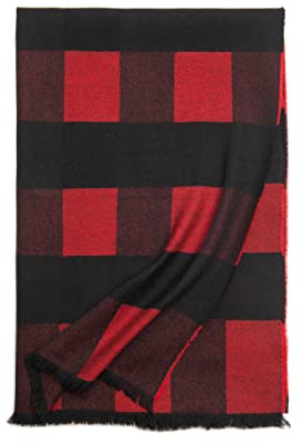 KUNIUO Damen Wollschal Damen Karoschal Herbst Und Winter Kaschmir Designer Schalschal