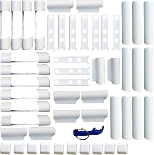 Siegenia Siegenia PVC-Fenster- und PVC-Kunststoff-Tür-Abdeckkappen-Set Favorit KF3 EB, EL O, EL U, S, W KF weiß, 10 Stück