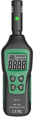 Nikou 3-in-1 Funktion Digitales EMF Handmessgerät, Strahlungsdetektor für Elektromagnetische Felder, Messgerät für Heim EMF Inspektionen, Büro