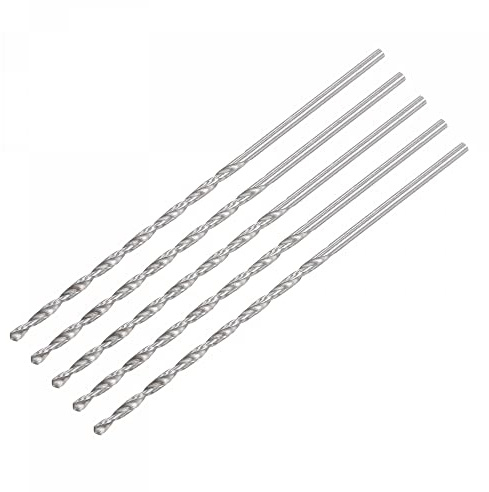 sourcing map 5Stk. Mini Mikro Spiralbohrer 2mm extra lang Metallbohrer 85mm Aluminiumlegierung