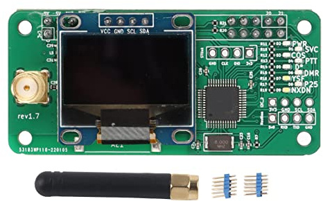 MMDVM Módulo Acceso UHF VHF con Pantalla LED y Conector SMA para Radioaficionados Repetidor Digital Compatible DMR P25 Antena Incluida