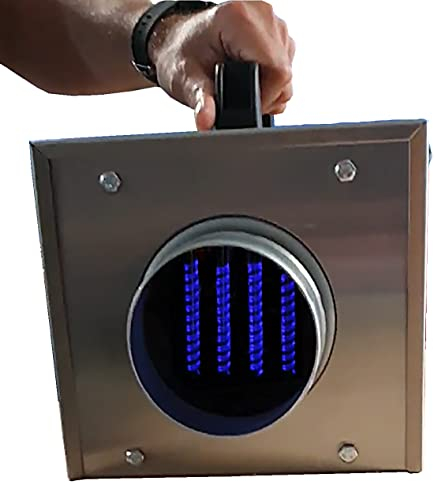 Generador de Ozono Portatil Profesional - Ambientador Purificador Aire - Ozonizador Desinfectante - Certificado CE - Maquina Ozono - Tratamientos Choque, Canalizaciones - Neutralizador Olores, Humo