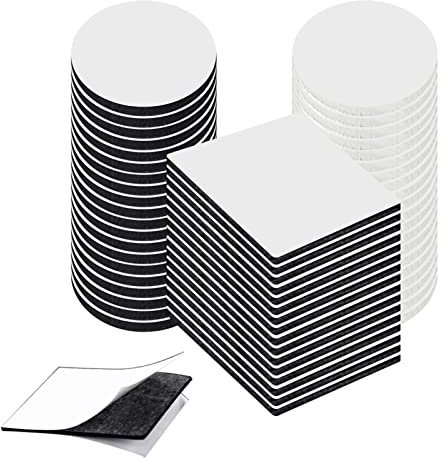 Ssiyiya 70pcs Double Sided Sticky Pads, Double Sided Foam Tape Strong Pad Mounting, Waterproof Indoor Outdoor Use for Holds Picture Frame