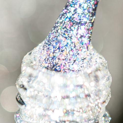 BURANO Reflective UV Gel Nagellack, Gel Farben fuer Naegel YH11 | Holographic Effect Einweichen Gel Härtung erforderlich, Langer Trag, kein Chipping, DIY Maniküre für Zuhause