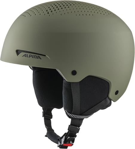 ALPINA ARBER Unisex Skihelm Snowboardhelm Olive matt grün