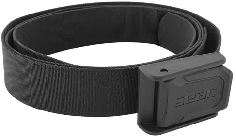 SEAC Diving Belt, Cintura in Tessuto per Immersioni Subacquee con Fibbia in Nylon, Lunghezza 145 cm