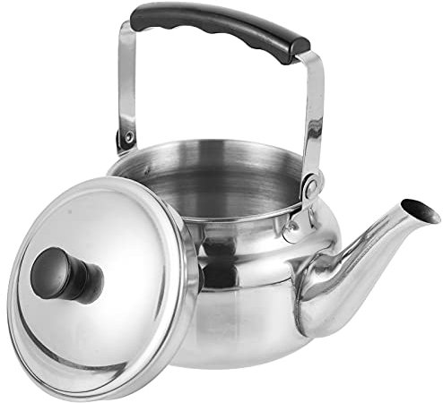 Pentola Bollitore per tè con fischio inossidabile Bollitore per acqua bollente Piccolo fornello da campeggio piano cottura Bollitore elettrico Bollitore per caffè espresso Bollitore per tè piano co