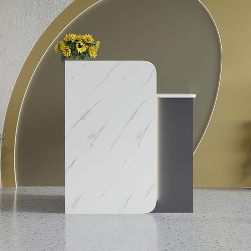 Empfangstresen Reception Counter Desk, Empfangstheke Patchwork-Design, Empfangstresen, Empfangstheke Mit Abschließbaren Schubladen, Empfangstheke Mit Sichtschutz, Convenience Store Small Shop Bar(Colo
