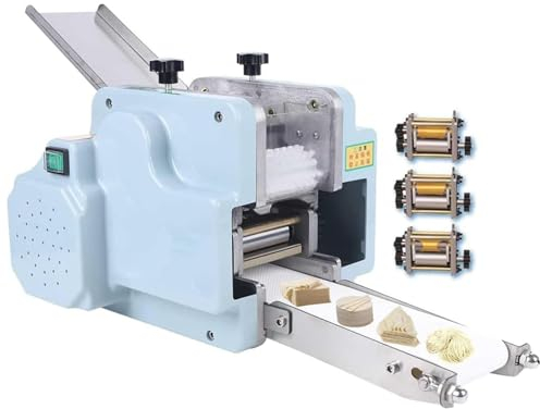 Hydravex Macchina per confezionare Ravioli Wonton elettrica Multifunzionale per Gnocchi, Macchina per Gnocchi Commerciale con 3 stampi, per Ristorante Domestico Commerciale