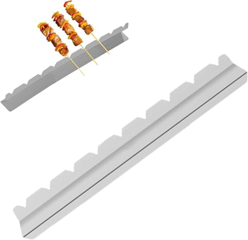 Shish Grille pour grill, support de brochettes pour barbecue, support de brochettes de barbecue, support de brochettes de barbecue, support de brochettes en acier inoxydable, support pour