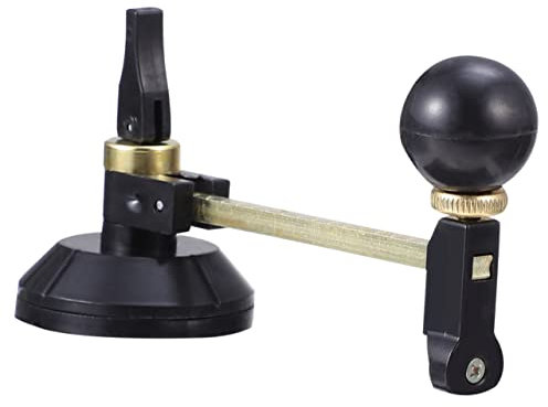 KOCKSHION Kit per Taglio Vetro Utensile Ventosa per Amatori e Professionisti Design Robusto Rotelle Durevoli per Lavorazione Precisa