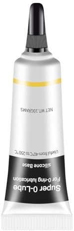 Graisse de silicone pour joints toriques - Graisse pour tuyaux en silicone - 10 g de robinet en silicone étanche - Graisse lubrifiante de qualité alimentaire - Graisse de silicone pour bagues