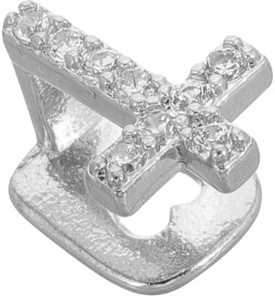 Happyyami 1 Satz Hip-Hop-Kreuzstreben Zahnkappe Zahnschmuck für Männer Fake-Grill Zahnschmuck für Frauen Zahngrill Zähneschmuck Zähne grillen Zähne Kappen Metall Silver