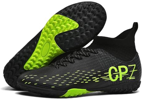 TOPSFEBA Soccer Cleats for Mens Womens Indoor Soccer Shoes Unisex Baseball Turf Shoes Youth Rugby Shoes Adult AG FG TF Football Boots Wide Training Sneaker (111 HEI TF_42)