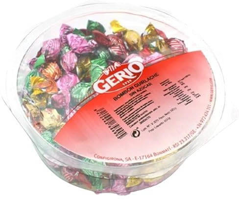 Bombones Guirlache Sin Azúcar, Chocolate Negro 55% Cacao | Clásico Turrón Español, Almendra Crocante, Apto Diabéticos, Control Peso, Sabor Auténtico Gourmet