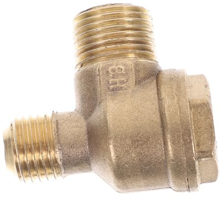 Gatuida Air Compressor Check Valve with Threaded Ends Brass 2-Port for Quick Installation Non-Return One Way Valve Replacement for Pneumatic Air Compressor Accessories