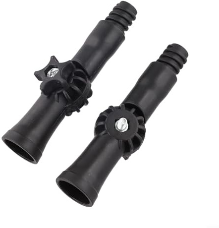 TDCuizent Junta articulada giratoria de 270 grados para varillas telescópicas para herramientas de limpieza de ventanas, rodillos de pintura y cepillos, conector de poste de extensión de plástico