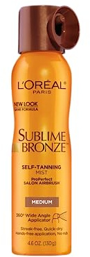 L'Oréal Paris Sublime Bronze Self Tanning Mist, 4,6 Ounce, 120 g