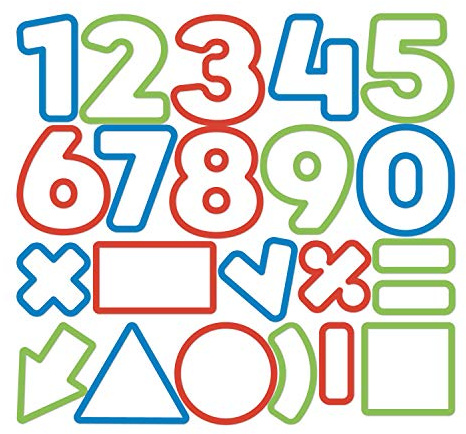 Tescoma 630926 Delicia Kids Tagliabiscotti Numeri, 21 Pezzi, Acciaio, Multicolore, Pz
