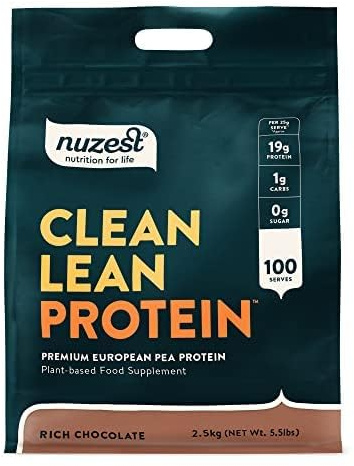 Nuzest Veganes Proteinpulver Erbsenprotein Schokolade, 2.5kg | 100 Portionen, 20g Erbsenprotein, Nur 6 natürliche Premium-Zutaten, Leicht verdaulich