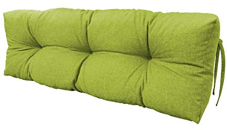 chilly pilley Palettenauflage Schaumflocken palettenkissen Palettenpolster Palettenmöbel Palettensofa Rückenlehne Sitzkissen Seitenkissen Set (Rückenkissen 120 x 50 Grün)