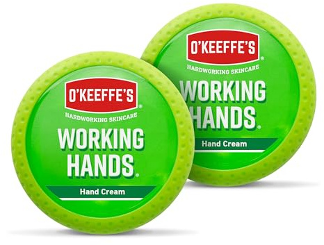 O'Keeffe's Working Hands, 96 g, confezione da 2 pezzi – Crema mani per mani estremamente secche e screpolate | Aumenta immediatamente il contenuto di umidità, forma uno strato protettivo e previene la