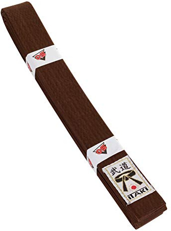 Itaki Cintura Colorata per Arti Marziali - Cover in Cotone - Misure per Bambini e Adulti - Judo, Karate, Aikido, Ju Jitsu, Kickboxing, Taekwondo