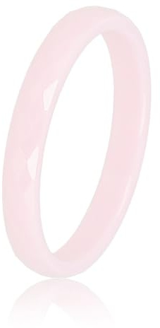 My Bendel Keramik ring In Mehrere Farben | Facettierter Damenring Für Frauen | Unzerbrechlich & Verfärbt Sich Nicht | Glänzender Ring & Krazt Nicht | Luxuriöse Geschenkverpackung | Schmuck