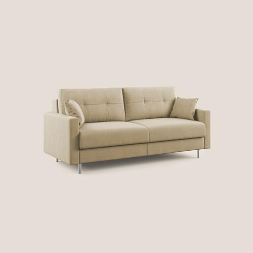 Divani.Store Megan T11 Doppelschlafsofa aus Mikrofaser, fleckenabweisend