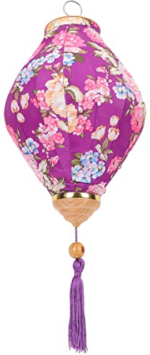 Garneck Feierliche Seidenlaterne Mit Blumenmuster Antike Hängelampe Für Outdoor-dekorationen Für Feste Und Besondere Anlässe Farbton