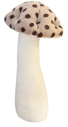 Hofun4U Mushroom Plush Pillow - 39 inch Mushroom Shaped Stuffed Long Pillow - Mushroom Stuffed Pillow - Christmas Birthday Sofa Home Decoration (Brown)