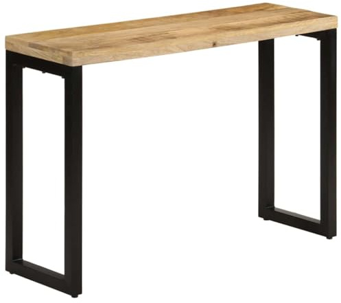 vidaXL Konsolentisch 110x35x76 cm Massives Rohholz Mango