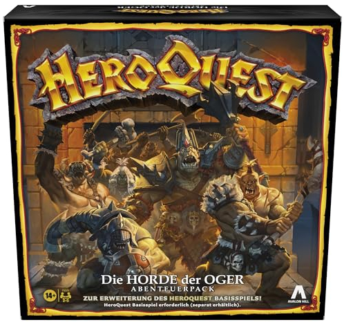 Avalon Hill HeroQuest Die Horde der Oger Abenteuerpack, Rollenspiel, HeroQuest Basisspiel zum Spielen erforderlich - Deutsche Fassung